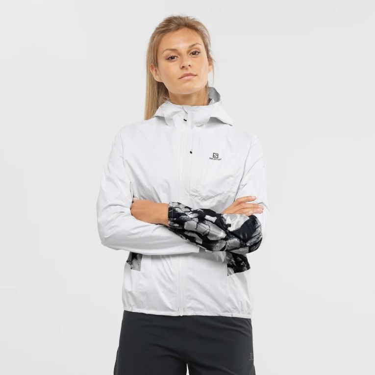 Chaquetas Shell Salomon Bonatti Impermeables Mujer Blancos | MX QEIM109